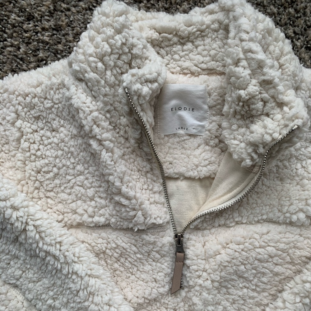 White Sherpa Sweatshirt